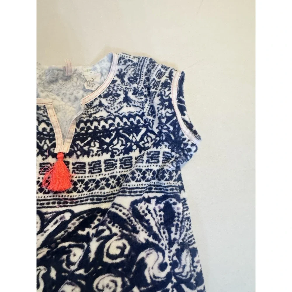 CREWCUTS CREW CUTS girls size 3t‎ Navy WHITE Terry Beach Coverup